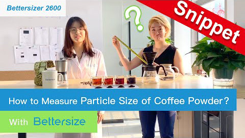 coffee particle size measurement snippet
